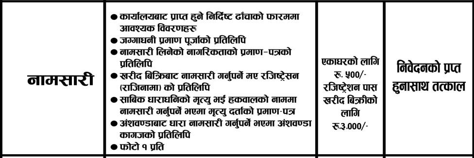 नामसारी